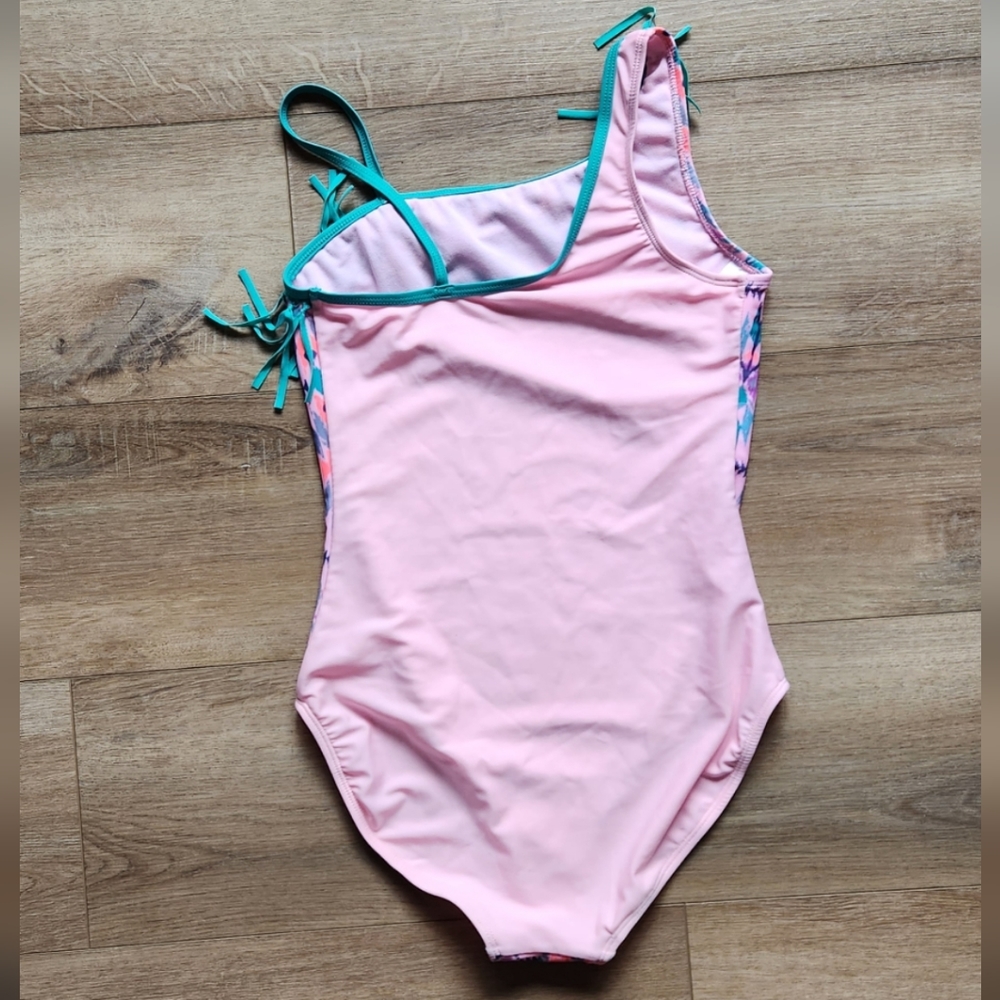 Xhilaration girls swimsuit, size XL 14/16, color pink - Picture 3 of 5